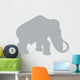 Grey Woolly Mammoth Wall Decal