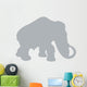 Grey Woolly Mammoth Wall Decal