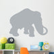 Grey Woolly Mammoth Wall Decal