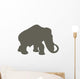 Brown Woolly Mammoth Wall Decal