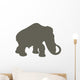 Brown Woolly Mammoth Wall Decal