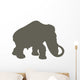 Brown Woolly Mammoth Wall Decal