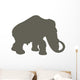 Brown Woolly Mammoth Wall Decal