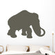 Brown Woolly Mammoth Wall Decal