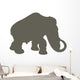 Brown Woolly Mammoth Wall Decal
