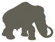 Brown Woolly Mammoth Wall Decal