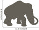 Brown Woolly Mammoth Wall Decal