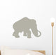 Animal Silhouette Mammoth Tan Wall Decal