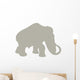 Animal Silhouette Mammoth Tan Wall Decal