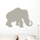 Animal Silhouette Mammoth Tan Wall Decal