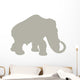Animal Silhouette Mammoth Tan Wall Decal