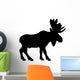 Black Canadian Moose Wall Decal