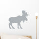 Animal Silhouette Moose Grey Wall Decal