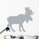 Grey Canadian Moose Wall Decal