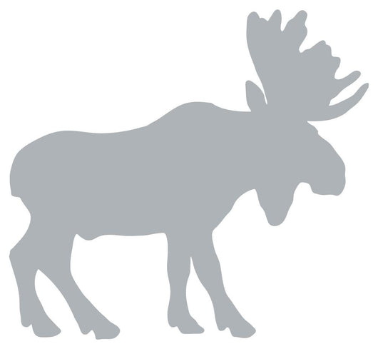 Grey Canadian Moose Wall Decal