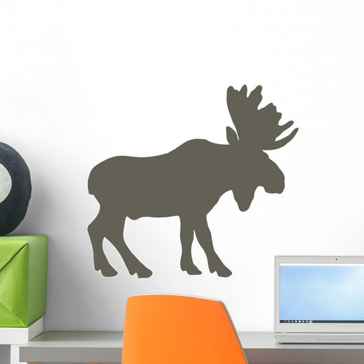 Brown Canadian Moose Wall Decal