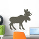 Brown Canadian Moose Wall Decal