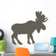 Brown Canadian Moose Wall Decal