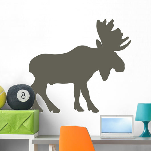 Brown Canadian Moose Wall Decal