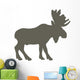Brown Canadian Moose Wall Decal