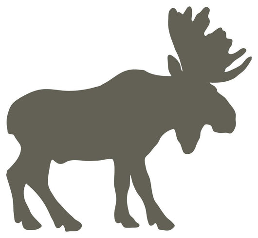Brown Canadian Moose Wall Decal