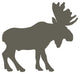 Brown Canadian Moose Wall Decal