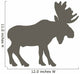Brown Canadian Moose Wall Decal