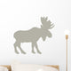 Animal Silhouette Moose Tan Wall Decal