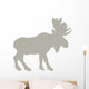 Animal Silhouette Moose Tan Wall Decal
