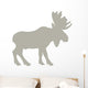 Animal Silhouette Moose Tan Wall Decal