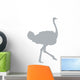 Grey Ostrich Wall Decal