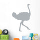 Grey Ostrich Wall Decal