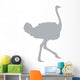 Grey Ostrich Wall Decal