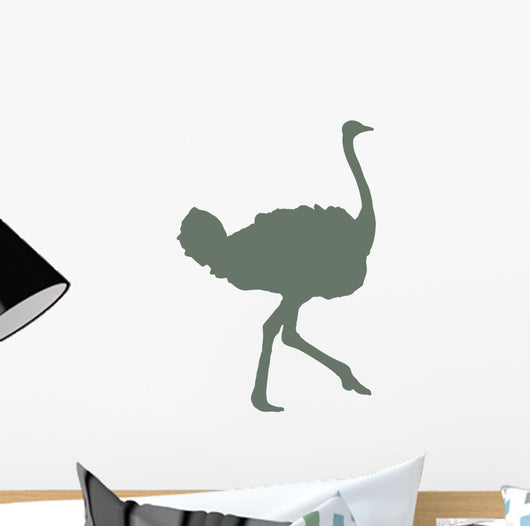 Green Ostrich Wall Decal