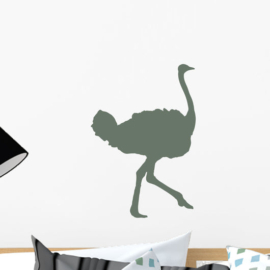 Green Ostrich Wall Decal
