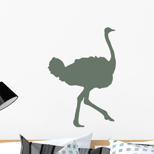 Green Ostrich Wall Decal