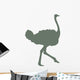 Green Ostrich Wall Decal