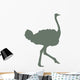 Green Ostrich Wall Decal