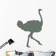 Green Ostrich Wall Decal