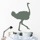 Green Ostrich Wall Decal