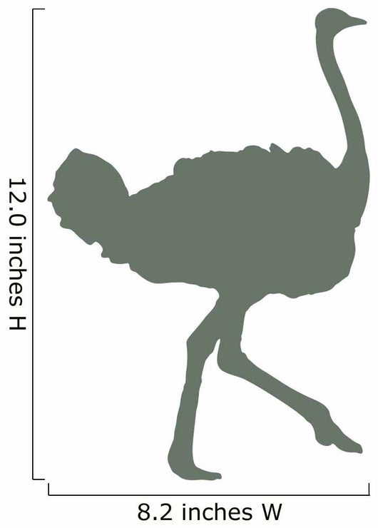 Green Ostrich Wall Decal