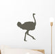Brown Ostrich Wall Decal