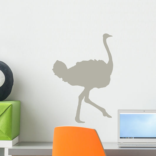 Tan Ostrich Wall Decal