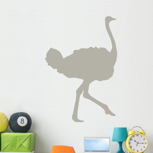 Tan Ostrich Wall Decal