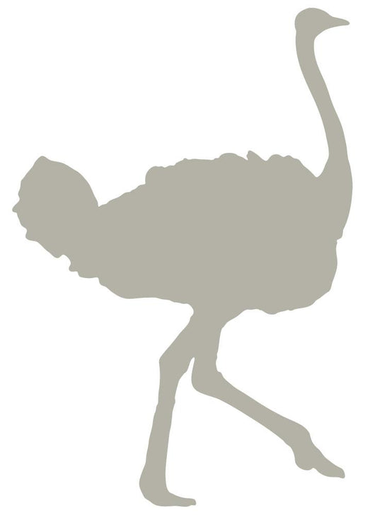 Tan Ostrich Wall Decal