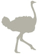 Tan Ostrich Wall Decal