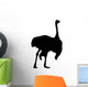 Black Male Ostrich Wall Decal
