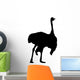 Black Male Ostrich Wall Decal
