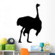 Black Male Ostrich Wall Decal
