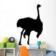 Black Male Ostrich Wall Decal